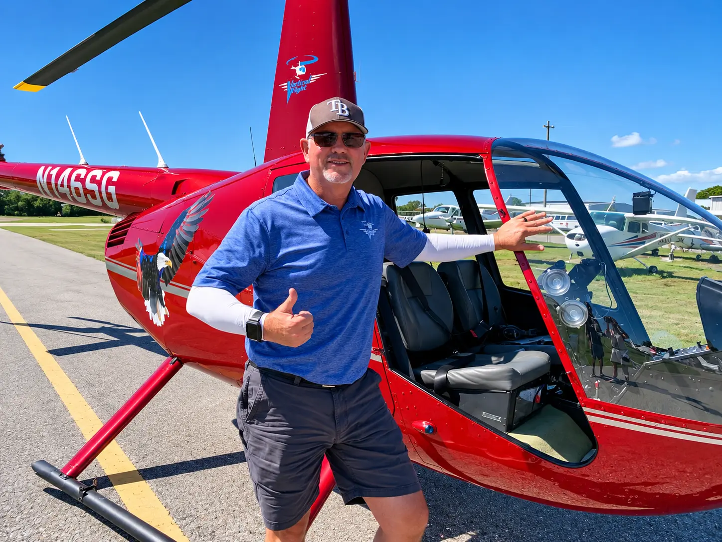 Captain Rob Rawlings, commercial helicopter pilot at Vertical Flight