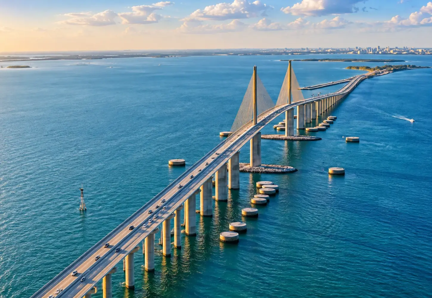 Sunshine Skyway Bridge spanning Tampa Bay